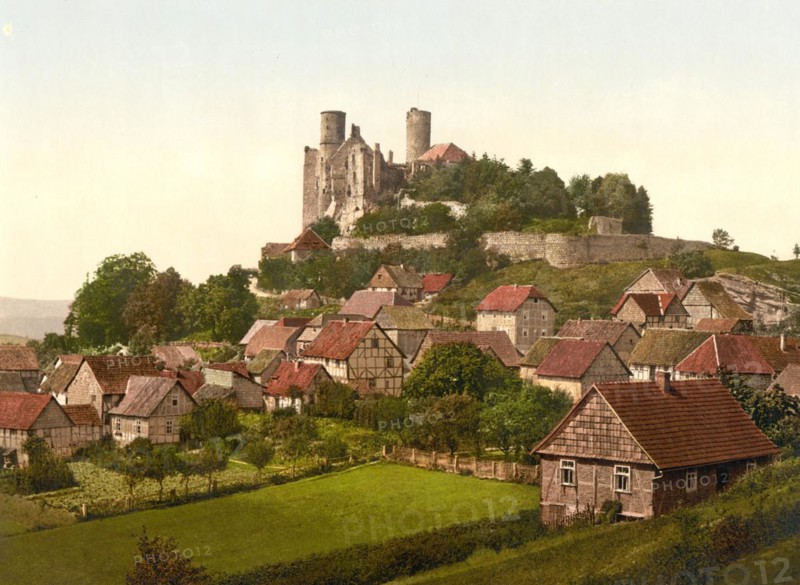 The ruins of Hanstein in the district of Eichsfeld in Thuringia