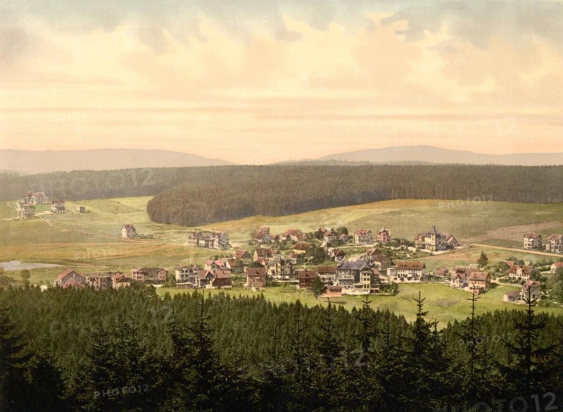 The village of Hahnenklee in the Harz Mountains