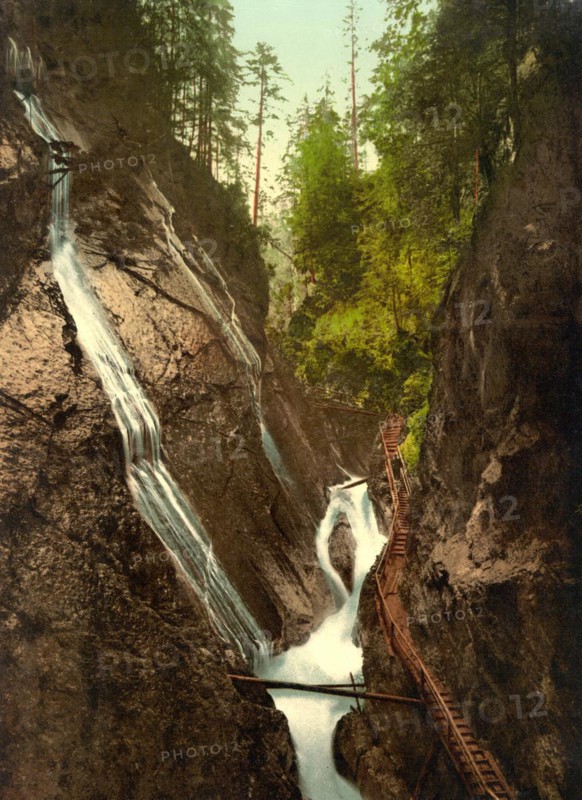 The Wimbachklamm in Ramsau in Upper Bavaria