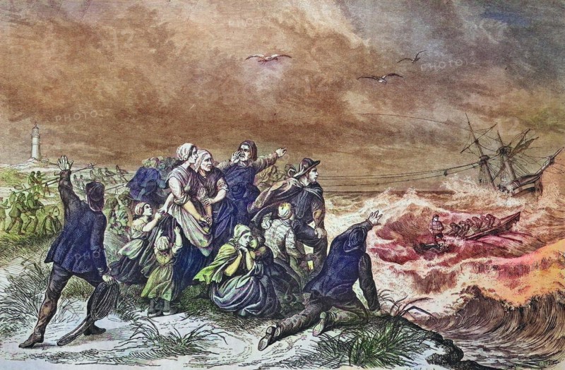 Rescue of castaways by means of rocket apparatus and lifeboat