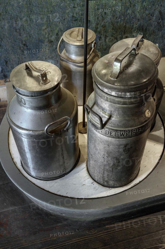 Old milk churns