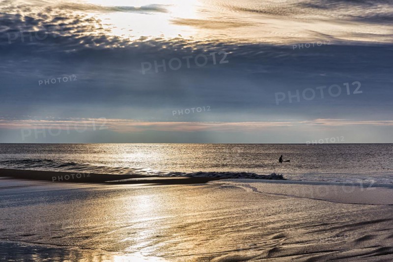 Dramatic cloudy sky at the North Sea