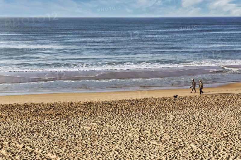 Strollers at the North Sea