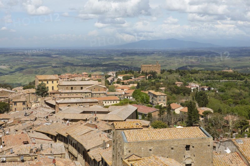 View of the roofs of Volterra