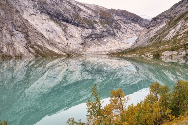 Glacial lake at the Nigardsbreen glacier