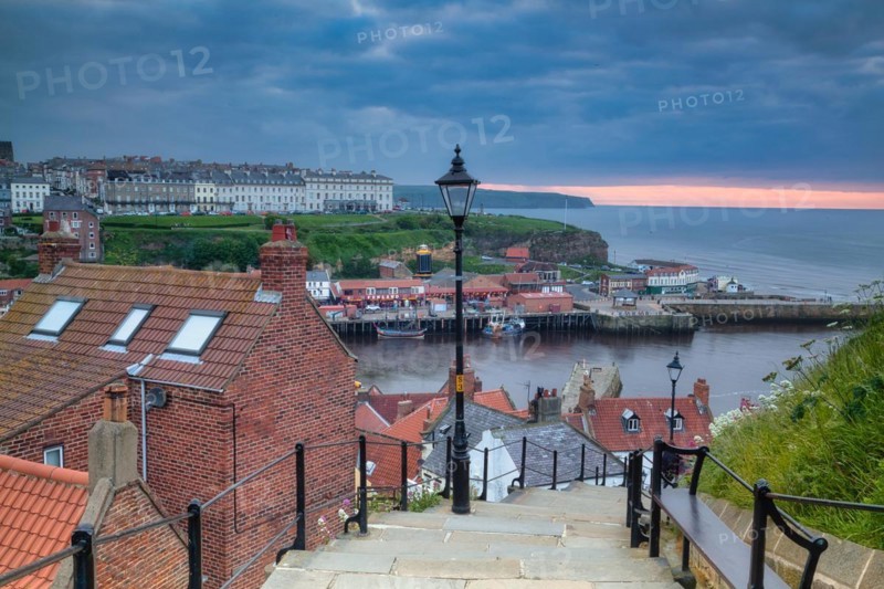 The 199 Steps of Whitby at Sunset