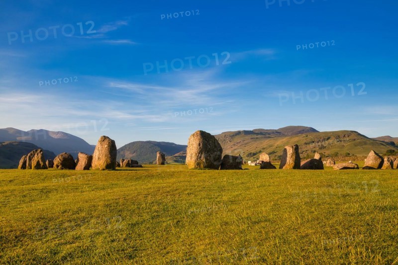 The Neolithic Castlerigg Stone Circle dating from around 3000 BC