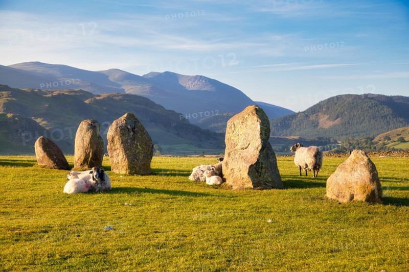 The Neolithic Castlerigg Stone Circle dating from around 3000 BC