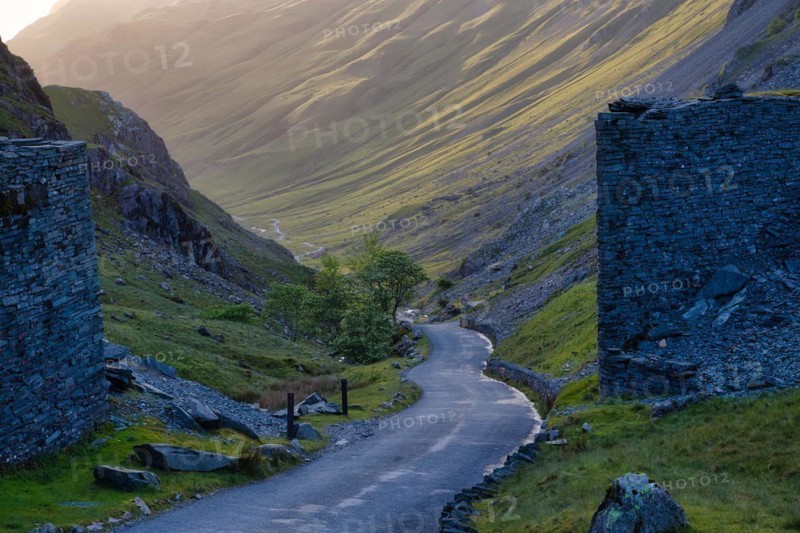 Honister Pass at sunset