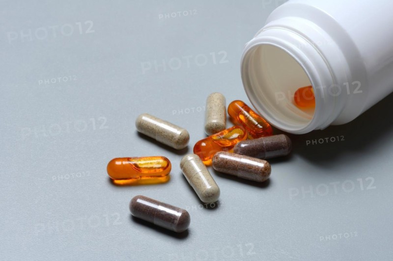 Capsules with food supplements