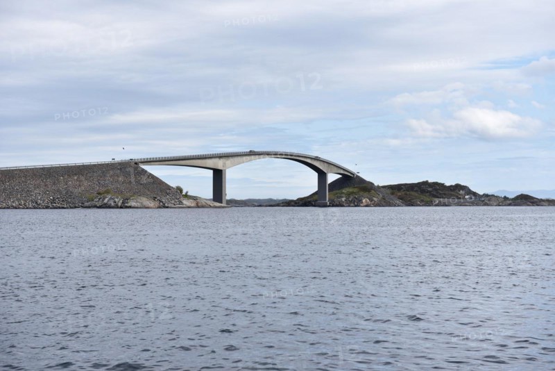 The Storseisund Bridge of the Atlantic Road in Norway