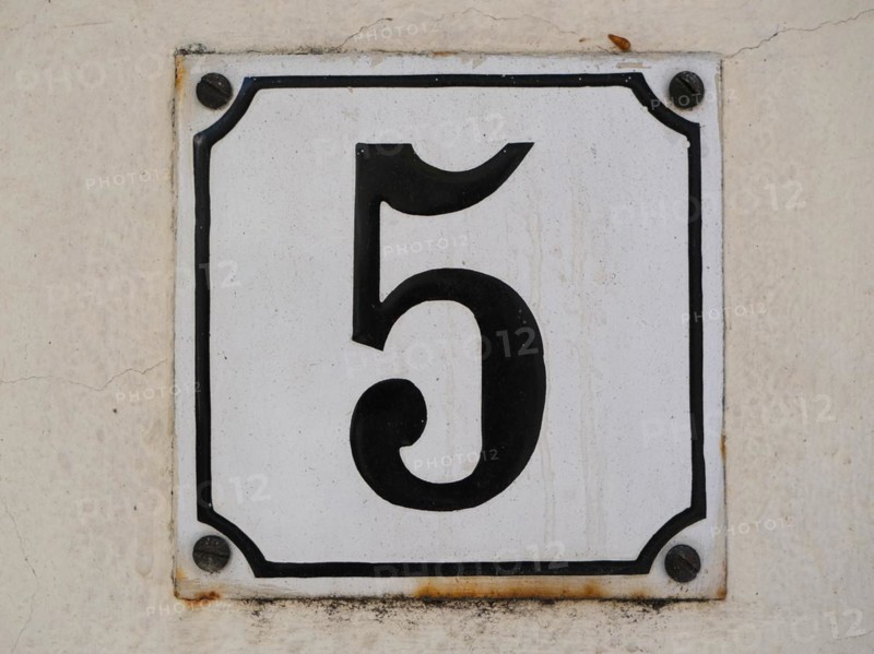 House number plate