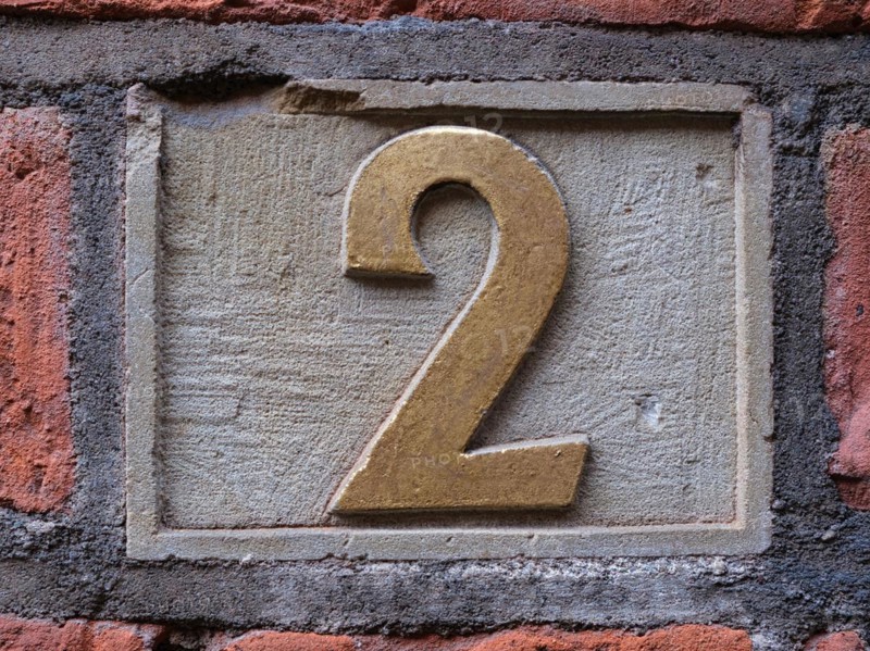 House number plate