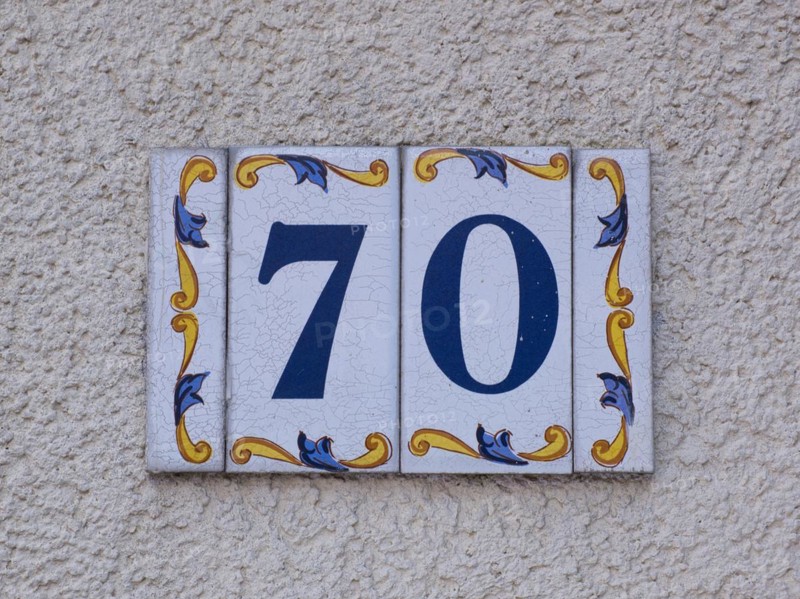 House number plate
