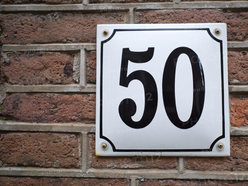 House number plate