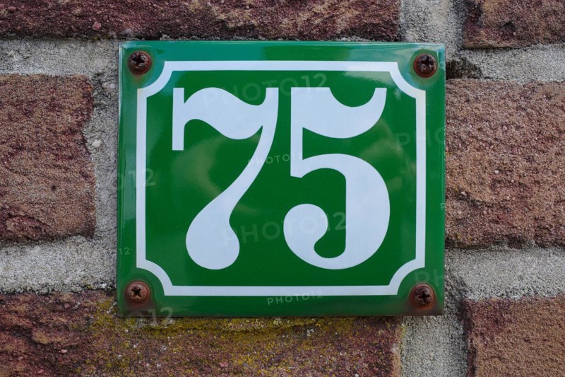 House number plate