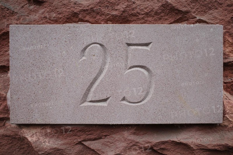 House number plate