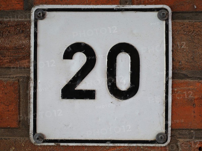 House number plate
