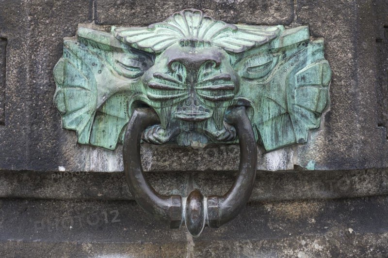 Fountain sculpture at the Kaiser Wilhelm Monument at Deutsches Eck