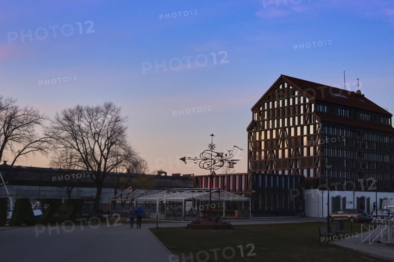 Beautiful sunset in Klaipeda
