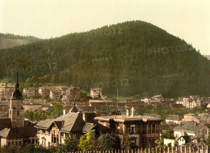 Friedrichrhoda and Mount Gottlob in Thuringia