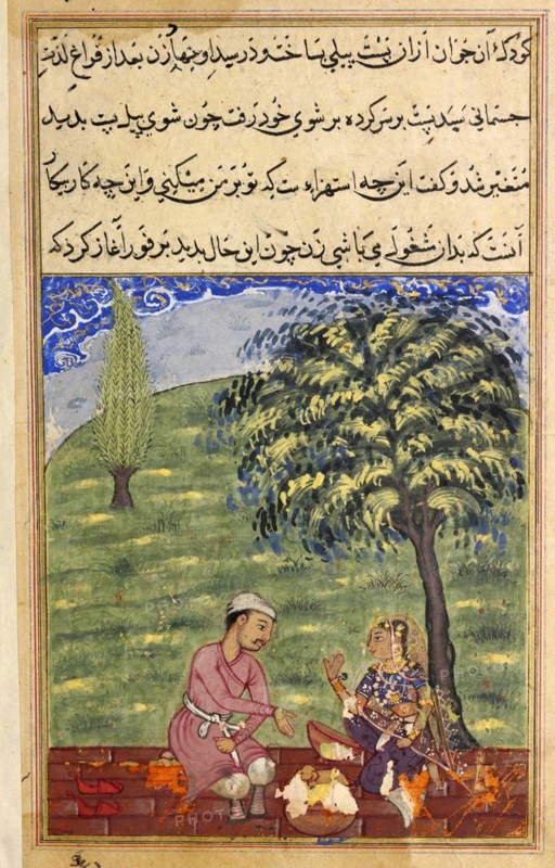 The unfaithful woman explaining the presence of the teigelefant
