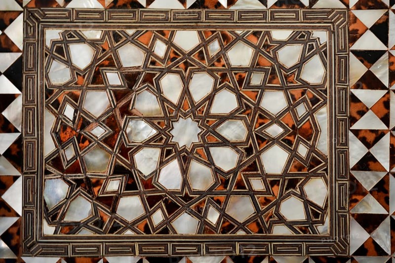 Ottoman art example of Mother of Pearl inlays from Istanbul