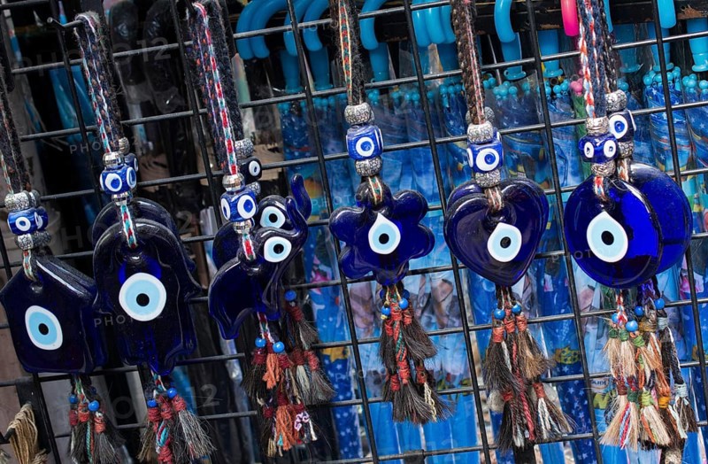 Evil eye bead as Amulet souvenir from Turkey