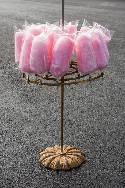 Delicious colorful cotton candy for kids