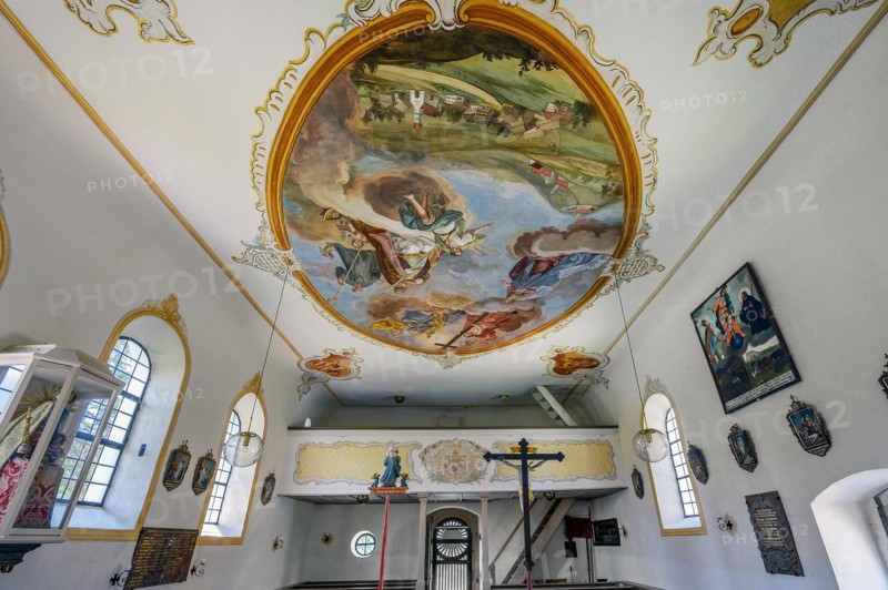 Gallery and ceiling frescoes