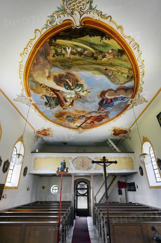 Gallery and ceiling frescoes