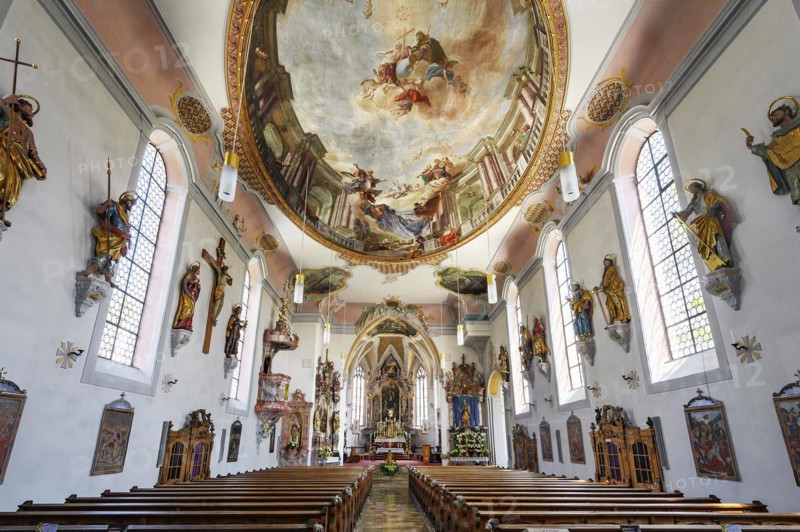 St Martin's Parish Church in Obergünzburg