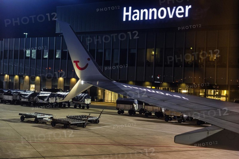 Passenger aircraft at the airport