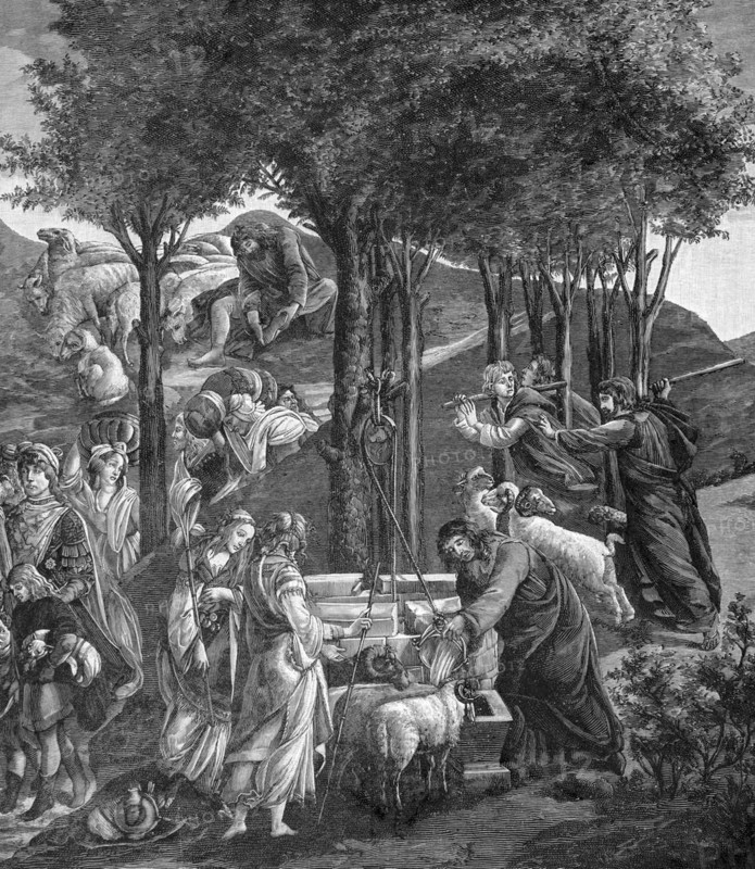 Moses goes from Egypt to Midian