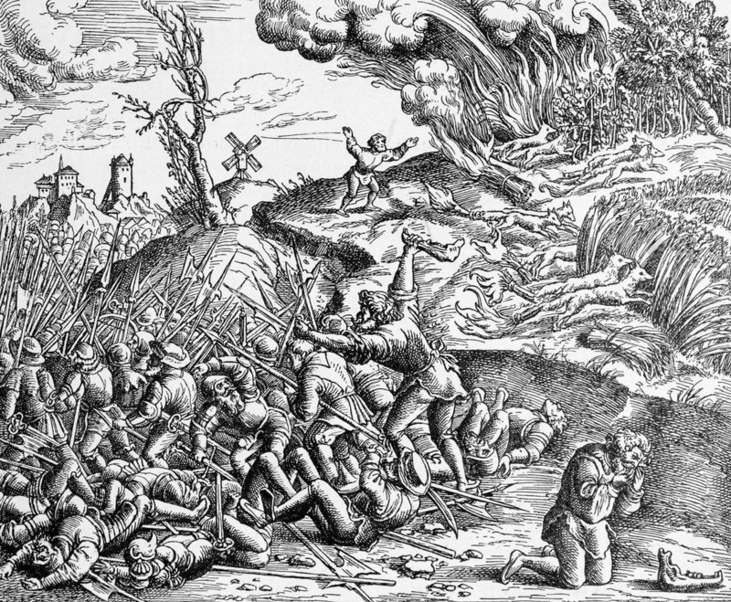 Samson Strikes a Philistine Army