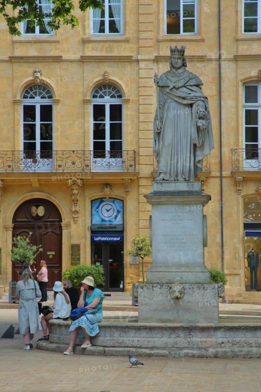 Monument to King René I Anjou of the Holy Roman Empire