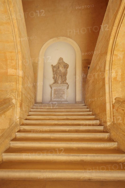 Staircase with monument to Marshal and Herresführer Louis Hector duc de Villars