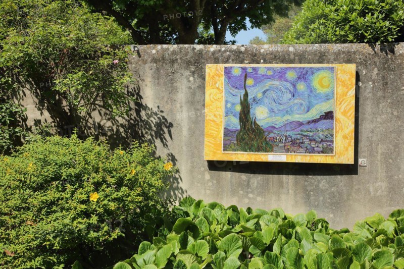 Museum Circut van Gogh with painting replica The Starry Night by Vincent van Gogh