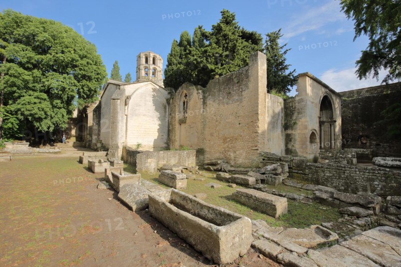 St-Honorat church and sarcophagi