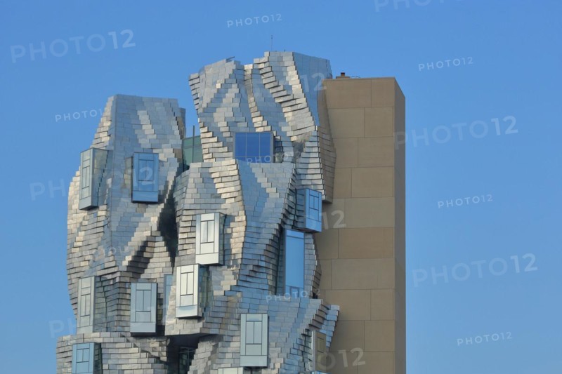Modern building Tour Luma 56m high by architect Frank Gehry 2021