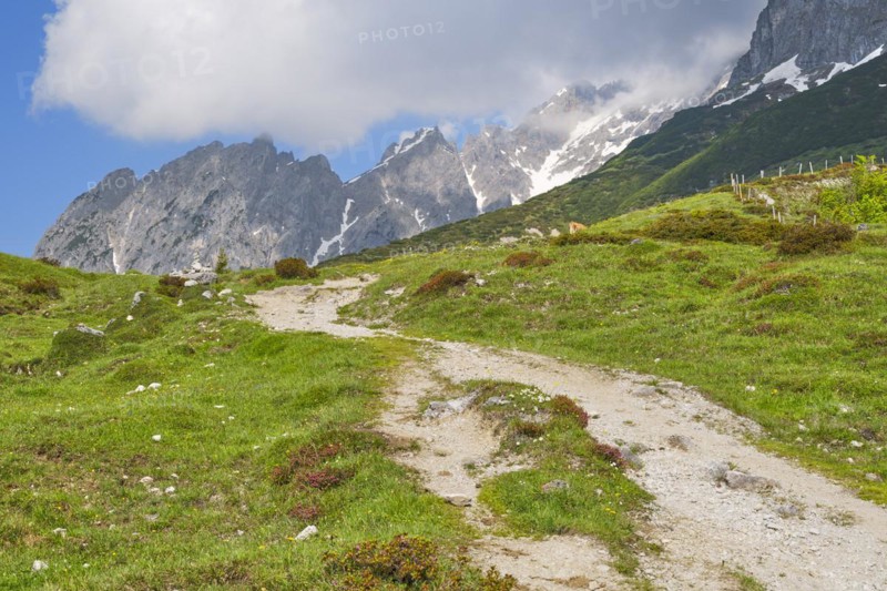 Hiking trail to the 4 huts in Riedingtal