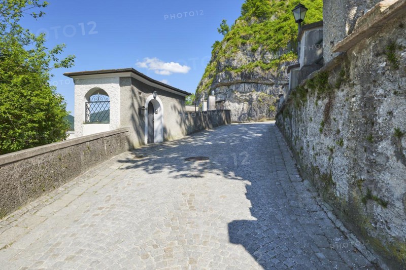 Fortress Lane in the Old Town of Salzburg