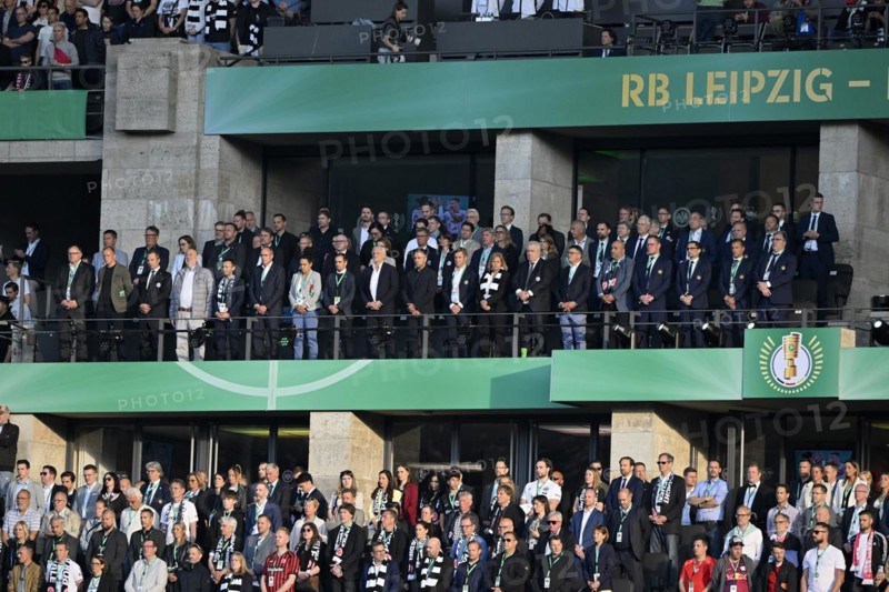 VIP tribune during minute of silence