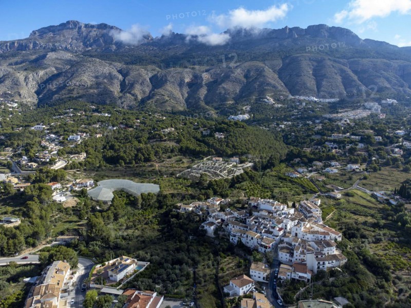 Aerial view of the village of Altea La Vella