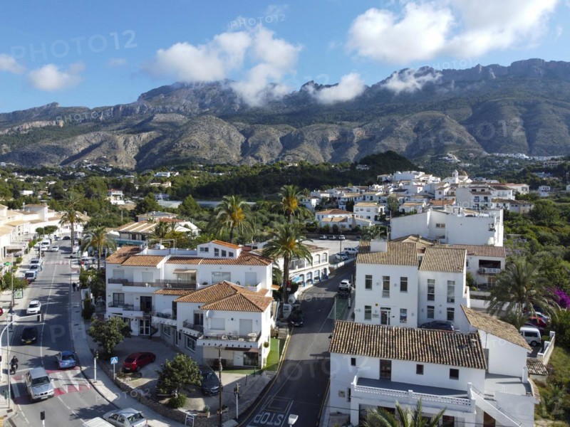 Aerial view of the village of Altea La Vella