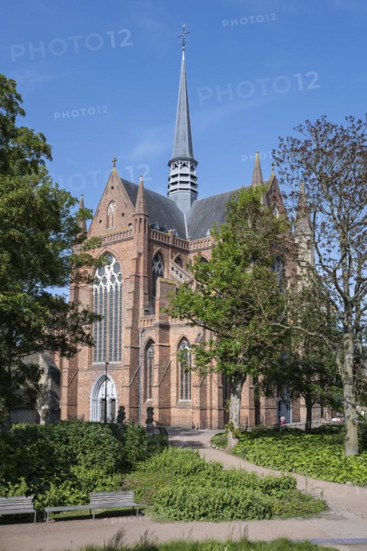 The Sint Walburgakerk in the old town of Veurne