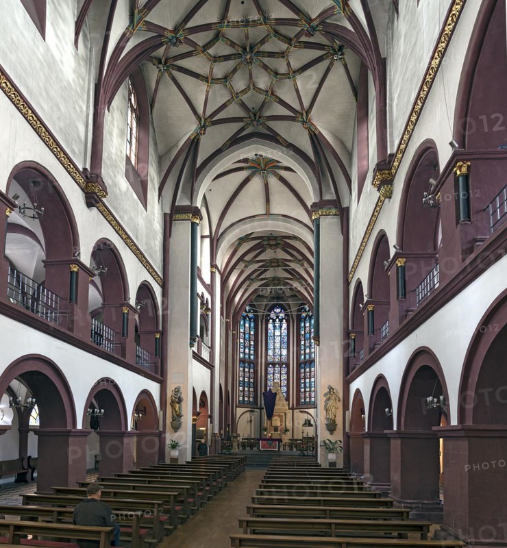 Interior of the Church of Our Dear Lady