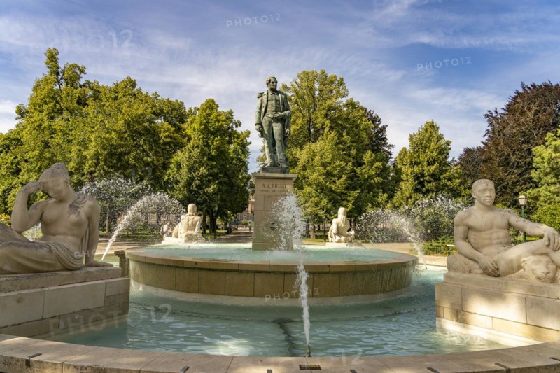 Bruat Fountain on the Field of Mars in Colmar