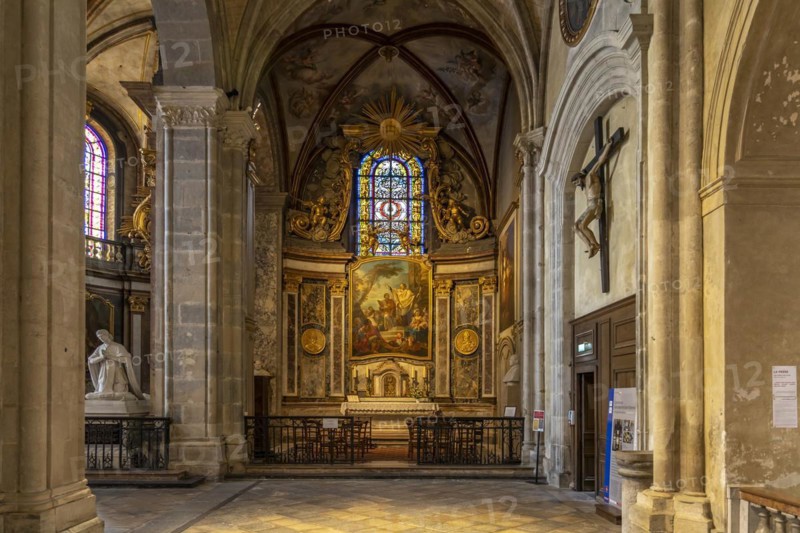 Interior of St John's Cathedral in Besancon