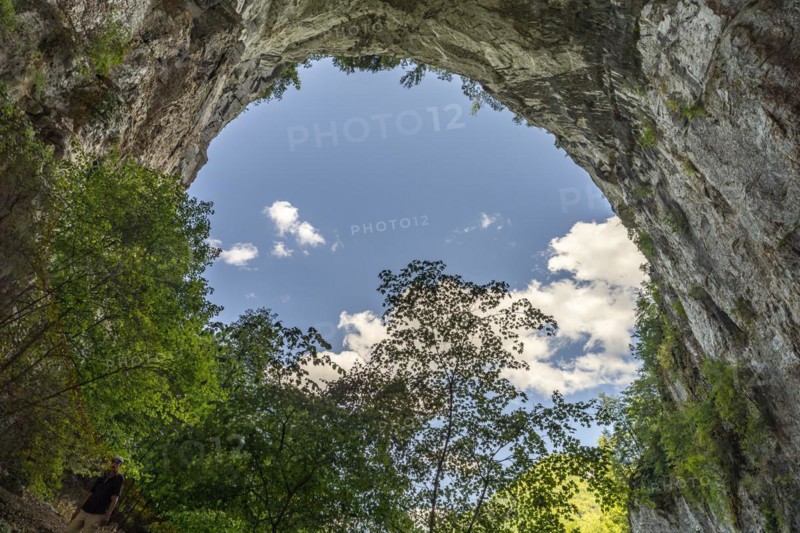 Cave Grotte Sarrazine at the Source du Lison near Nans-sous-Sainte-Anne